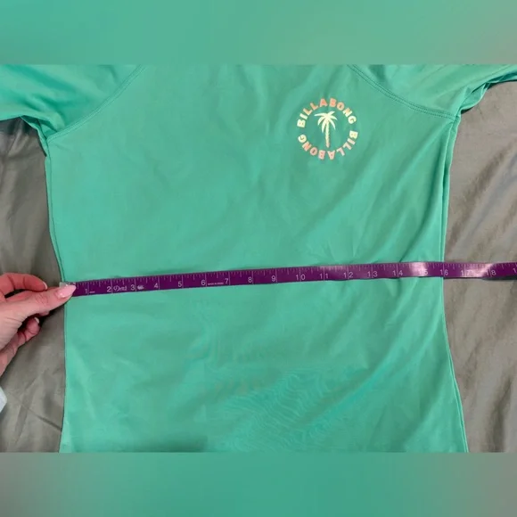 Billabong Women’s Sol Searcher Rash Guard Tropical Green - Size Large - Picture 10 of 11